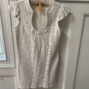 Summer white lined dress